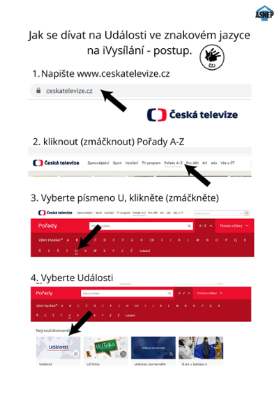 Jak se dívat na Události v českém znakovém jazyce?