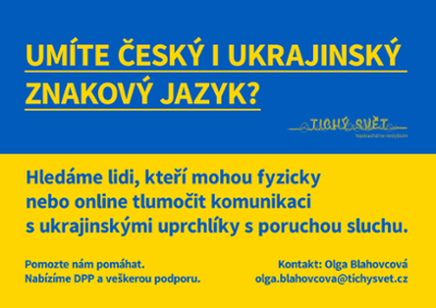 Umíte český a ukrajinský znakový jazyk? 