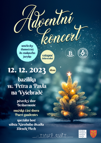 Adventní koncert umělecky tlumočený do znakového jazyka 2023